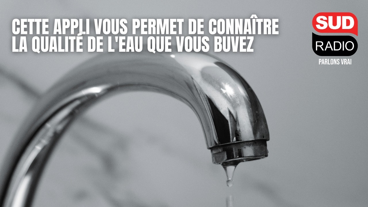 Cette application vous permet de connaître la qualité de l'eau que vous buvez