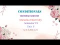 'If' Conditionals-textbook exercises-OU Sem 6