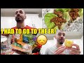 VLOG: WENT TO THE ER, GROCERY HAUL & COOKING