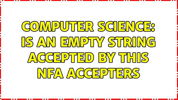 Computer Science: Is an empty string accepted by this NFA accepters (3 Solutions!!)