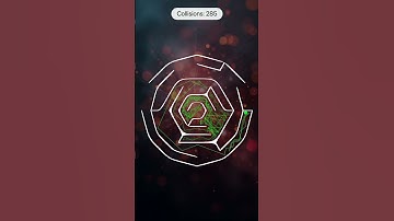 Bouncing Ball Maze Challenge: How Many Hits to Escape? #satisfying #maze #ballchallenge #physics