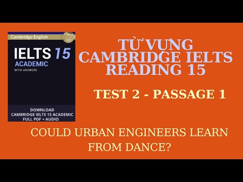 Video TỪ VỰNG IELTS CAMBRIDGE READING 15 -TEST 2 - PASSAGE 1 - youtube