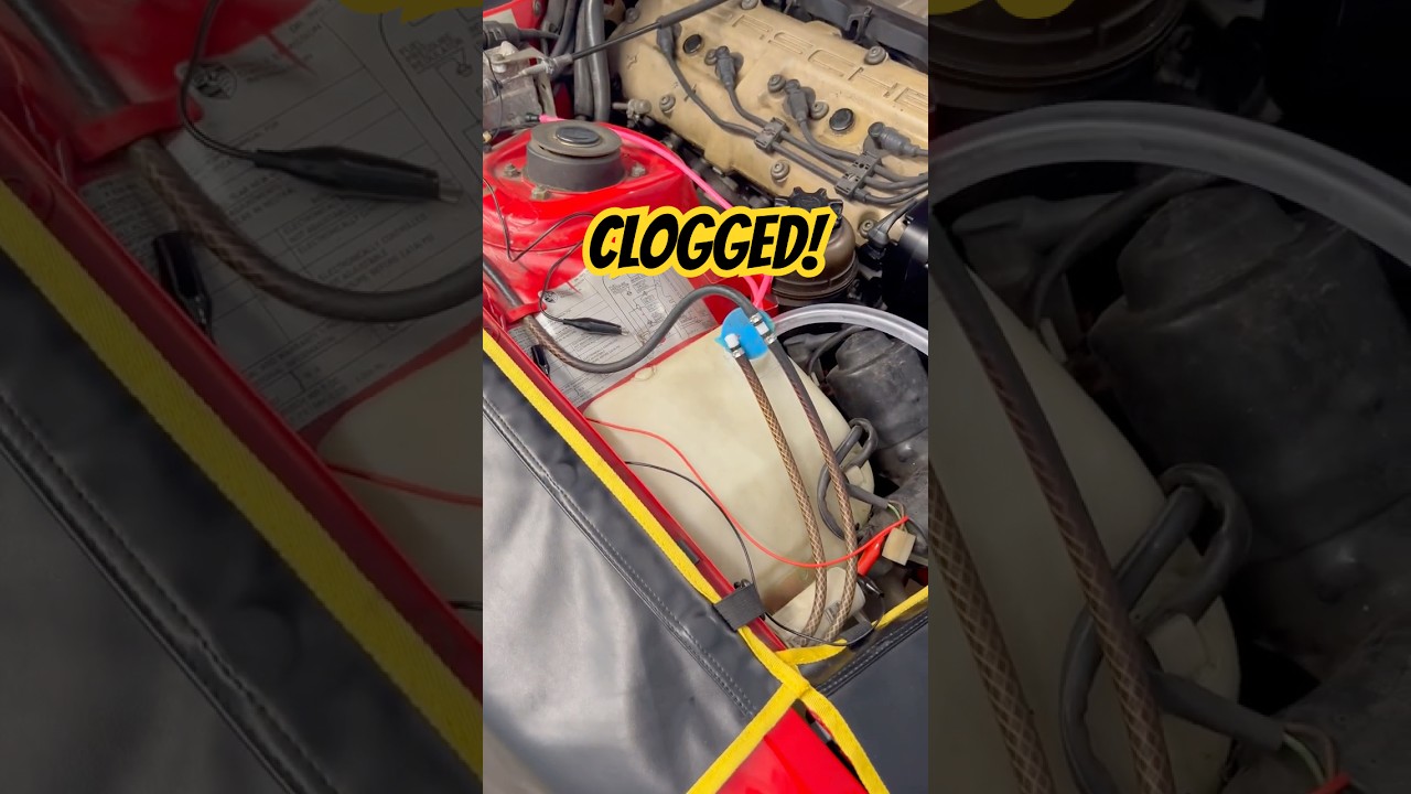 Porsche 944 Windshield Washer System Repair #mechanic #diy #porsche944 #garage #repair