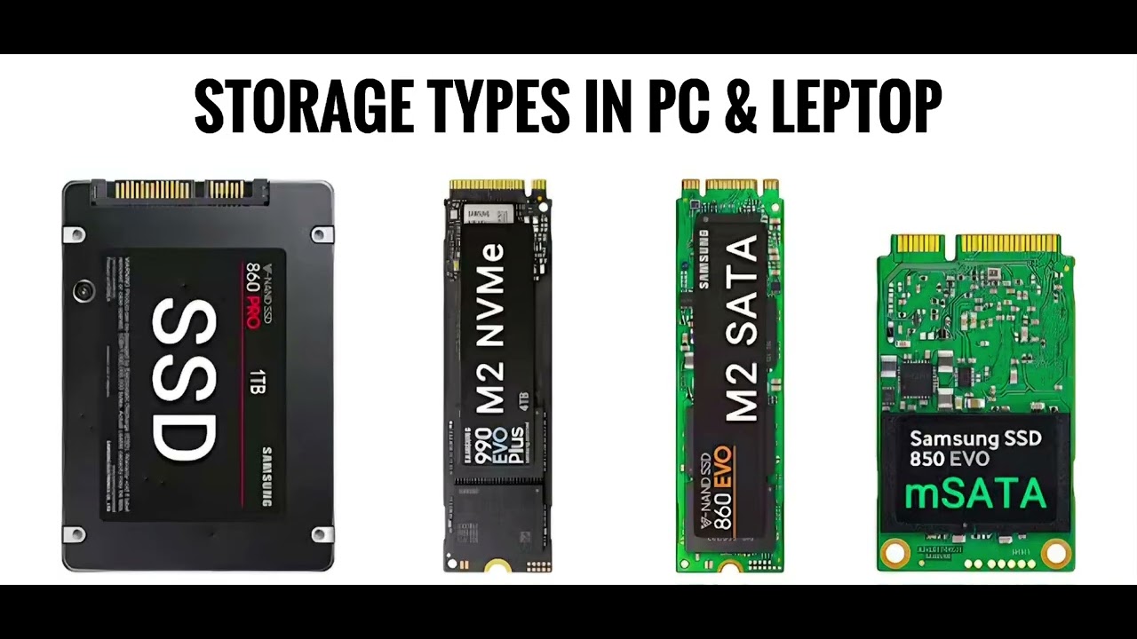 Latest storage types of pc and leptop 💾.