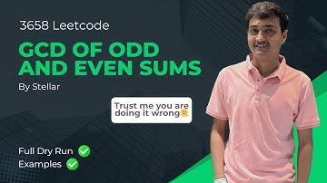 3658. GCD of Odd and Even Sums | Leetcode Weekly Contest 464