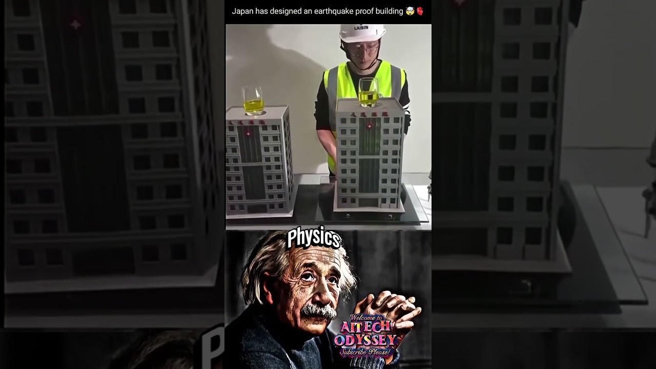Japan’s Earthquake-Proof Building 🗿✅ | Genius Physics in Action 🌍🏢 