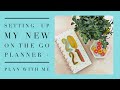 SETTING UP MY NEW ON THE GO PLANNER & PLAN WITH ME | THE HAPPY PLANNER