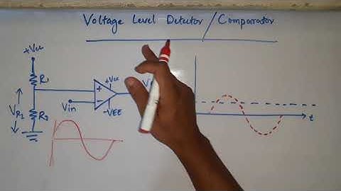 Voltage Level Detector using opamp | class 42