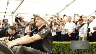 F1 Drivers 500m rowing erg race