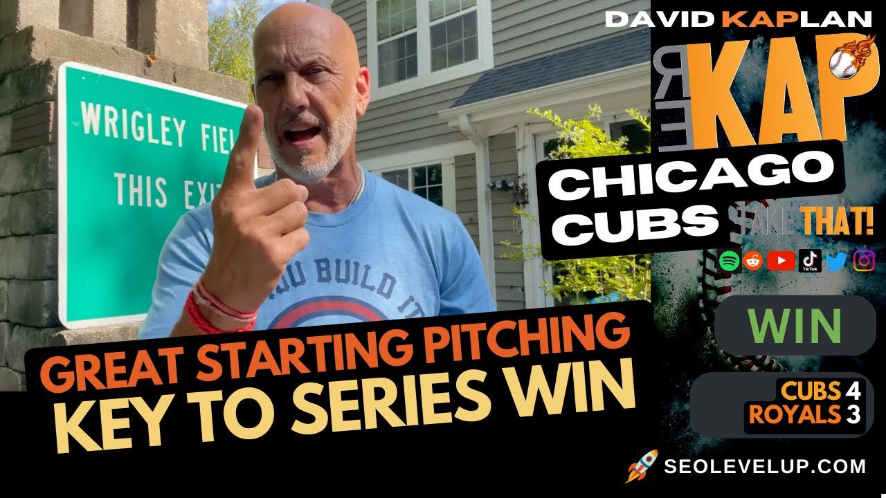 REKAP: ⚾️ Chicago Cubs 4-3 win over Kansas City Royals. Great starting pitching key to series win