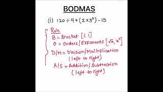 How to Solve Math expressions using BODMAS rule / The BODMAS rule Explained / Order of Operations
