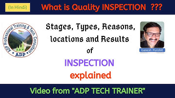 What is Quality INSPECTION??? - Presentation and Overview - Explanation in Hindi - ADP Tech Trainer