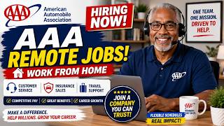 “AAA Is Hiring Remote! Best Work From Home Jobs + Benefits”  #aaa #workfromhome #insurancejobs
