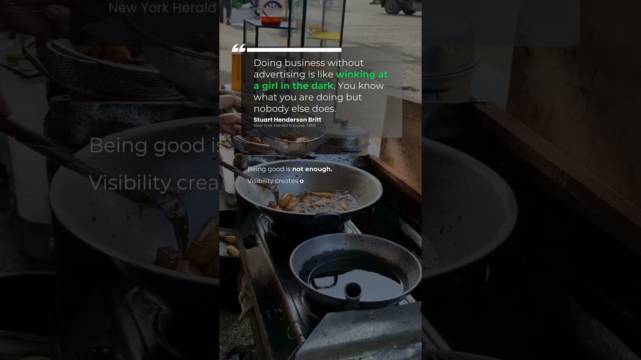 If Nobody Knows You… You Stay Small