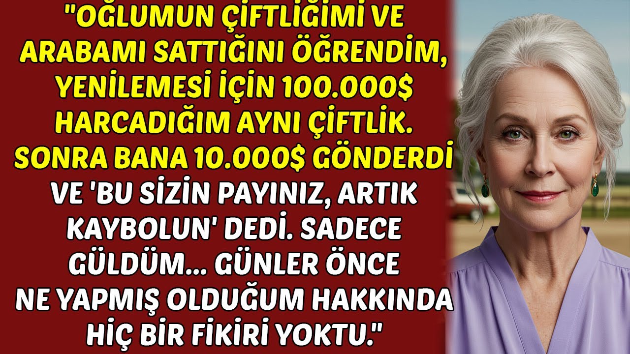 Kendi oğlum bana ihanet etti: 2,8 milyon dolarlık varlık gitti ve bana sadece 10 bin dolar attı.