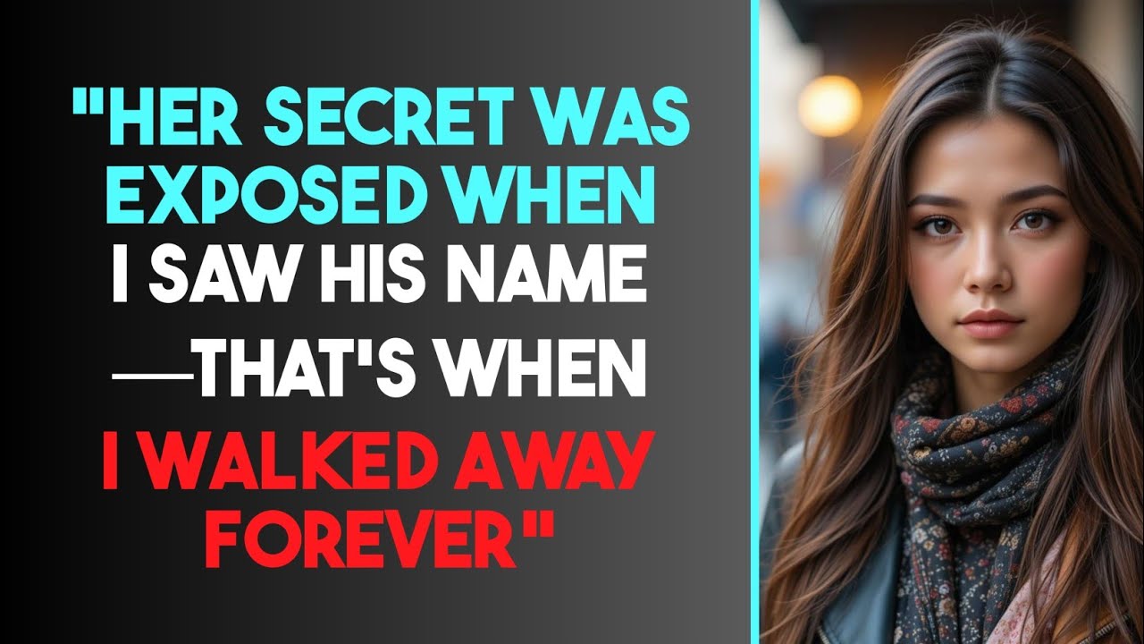 "Her Secret Was Exposed When I Saw His Name—That's When I Walked Away