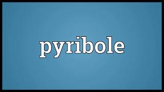 Pyribole Meaning