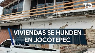 Viviendas se hunden en Jocotepec, Jalisco; vecinos temen por su patrimonio y seguridad