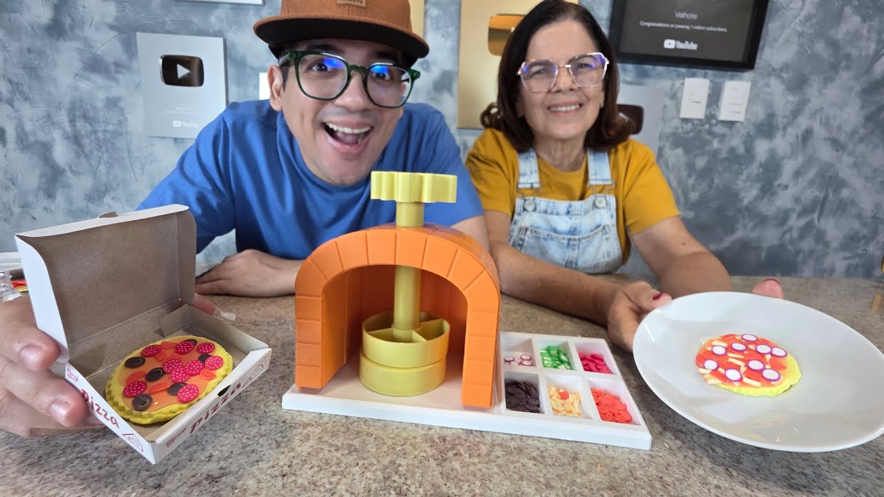 MÁQUINA SUPER SATISFATÓRIA DE FAZER PIZZA DE SLIME!