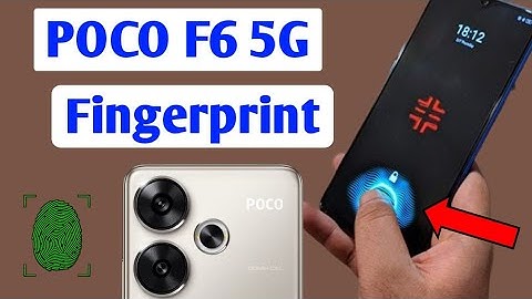 Poco F6 5g Display Fingerprint Lock Setting//How to set fingerprint lock in poco f6 5g