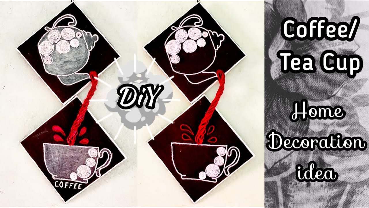 Coffee/Tea Cup || Chart Paper Craft Ideas | Home Decor | Kitchen Decor ...