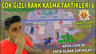 ÇOK GİZLİ RANK KASMA TAKTİKLERİ Bölüm 6 - PUBG Mobile 3 Günde Nasıl Fatih Olunur ?