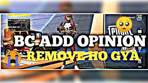 BC ADS OPTION REMOVED 🥺 PUBG LITE BC ADS PROBLEM 😭😭