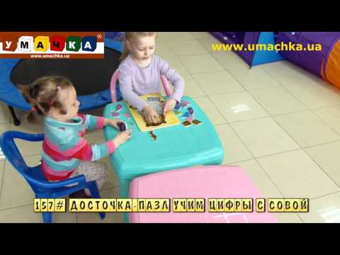 00157# Досточка пазл Учим цифры с совой