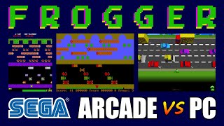 Frogger - SEGA ARCADE vs PC: Arcade, PC Booter, PC Remake screenshot 5