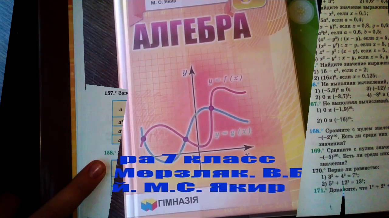 Гдз алгебра класс м.с.якир