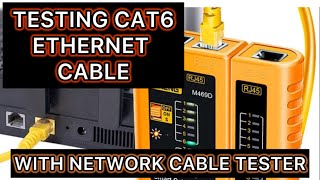 How to Test Ethernet Cable Cat6 |Straight Through Using a Network Cable Tester