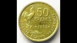 50 francs 1952 G GUIRAUD essai Pieces rares Certaines monnaies valle des millions d euros