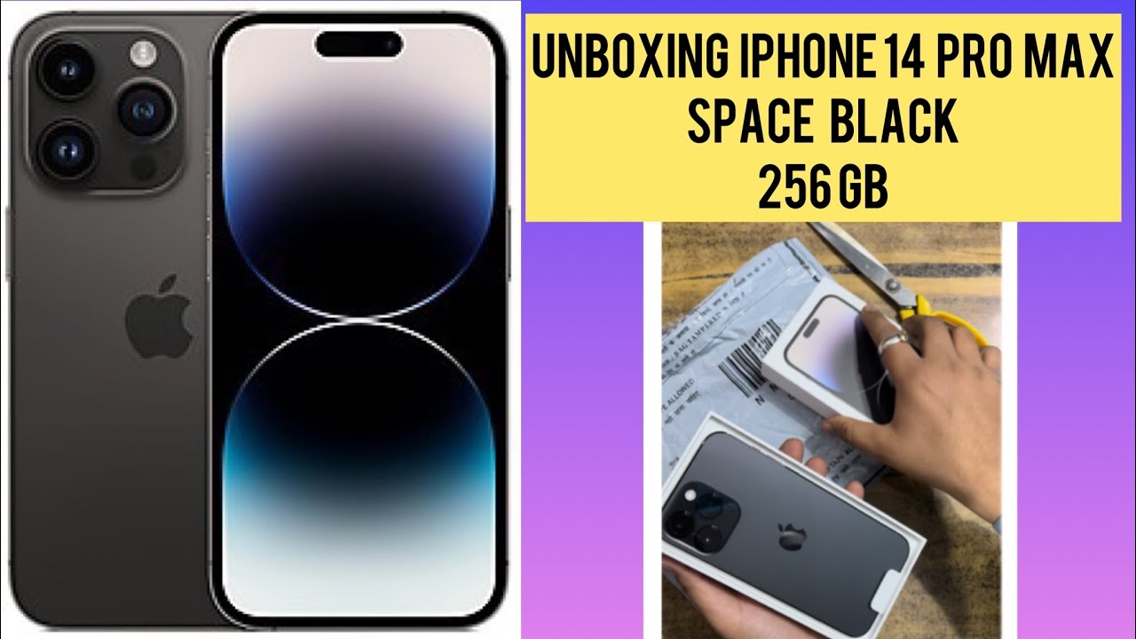 Unboxing Iphone 14 pro max - Space Black 👉 256gb - YouTube