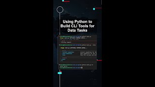 Using Python to Build CLI Tools for Data Tasks #ai #artificialintelligence #machinelearning #aiagent