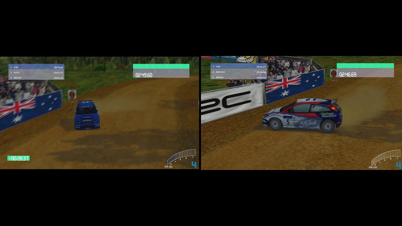 Richard Burns Vs Colin McRae - CMR 2  - Australia - Stage 1