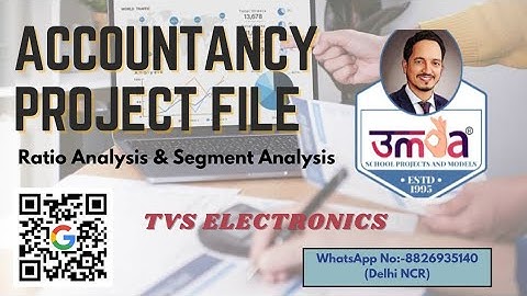 Ratio Analysis & Segment Analysis Firm: TVS ELECTRONICS  Accountancy File  WhatsApp No: 8826935140