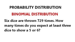 Binomial Distribution -Problem -Probability distribution