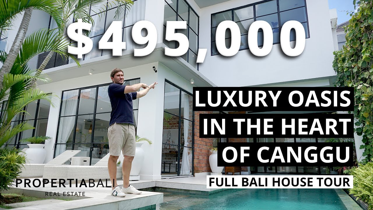 Luxury Oasis In The Heart Of Canggu 🌴 [Full Bali House Tour]