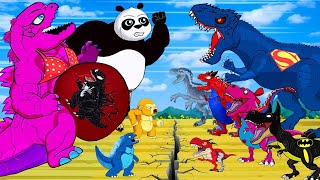 GODZILLA Pregnant : Rainbow BRACHIOSAURUS ,Kong ,Train Monsterverse, कौन जीतेगा ?EVOLUTION Animation