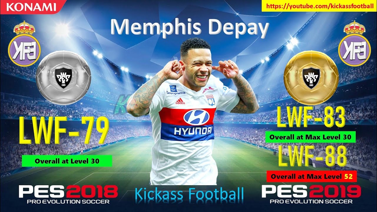 PES 19 Mobile : Silver to Gold Ball Upgrades & Max Ratings | Part #1 | Ft. Depay, Kepa, Fred, etc..