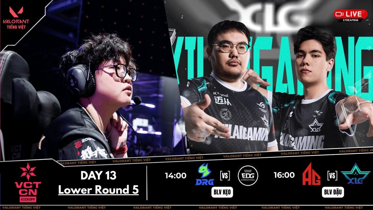 🔴 VCT China Kickoff 2026 | XLG vs AG | VALORANT Tiếng Việt