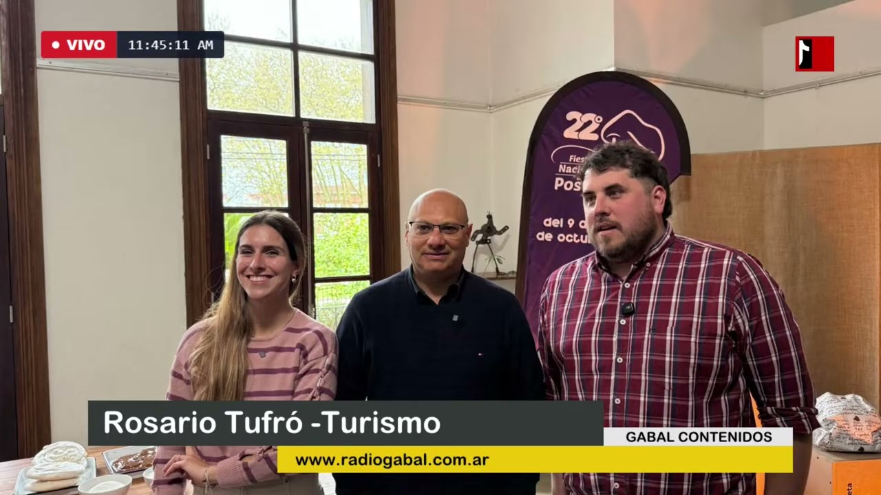 Entrevista: Se presentó la Fiesta Nacional del Postre Intendente Esteban Reino Rosario Tufró