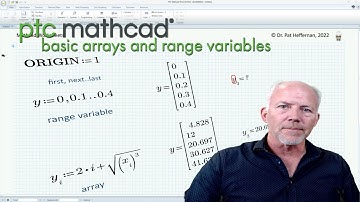 PTC Mathcad - Basic Arrays and Range Variables