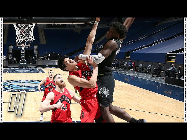 Anthony Edwards With Dunk Of The Year On Yuta Watanabe Vs Raptors February 19 2021 Youtube First Comment