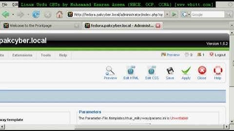 [Urdu CBT] - Joomla CMS 1.5 - 05 - Site Designing