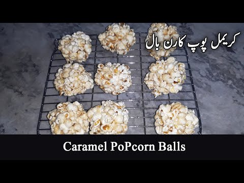 caramel popcorn balls-homemade caramel popcorn balls-how to make popcorn-gul kitchen