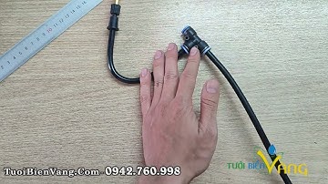 Béc phun sương đầu đồng chỉnh hướng tưới cây, hoa lan, tạo độ ẩm làm mát nhà vườn | Tưới Biển Vàng