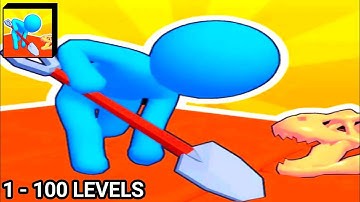 Archaelogist Dig Dinos - Gameplay Walkthrough Part 1 Dig A Dino Dinosaur Game Dig Deep (Android)