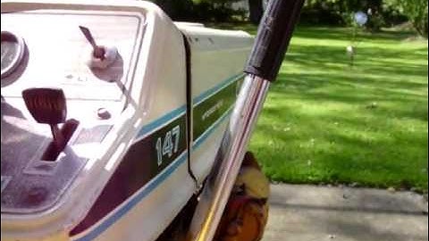 Cub Cadet 147 cold start