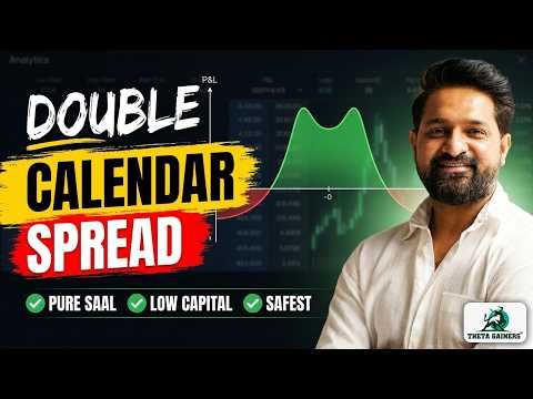 Double Calendar Spread Strategy 🔥 Kam Capital Safe Trading | Full Setup | Theta Gainers